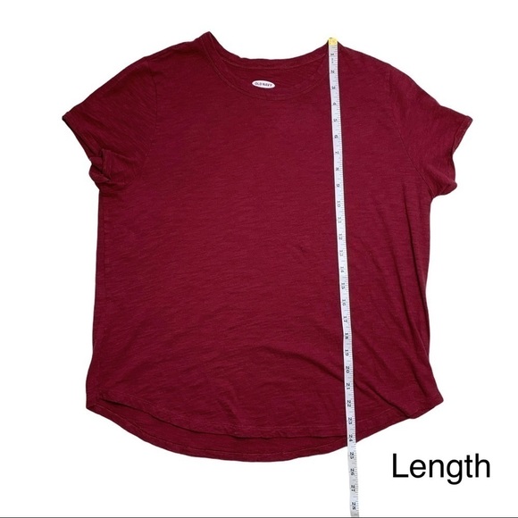 Old Navy Wear Every-wear Short Sleeve T-Shirt in Golly Gee Garnet Large - Picture 11 of 14